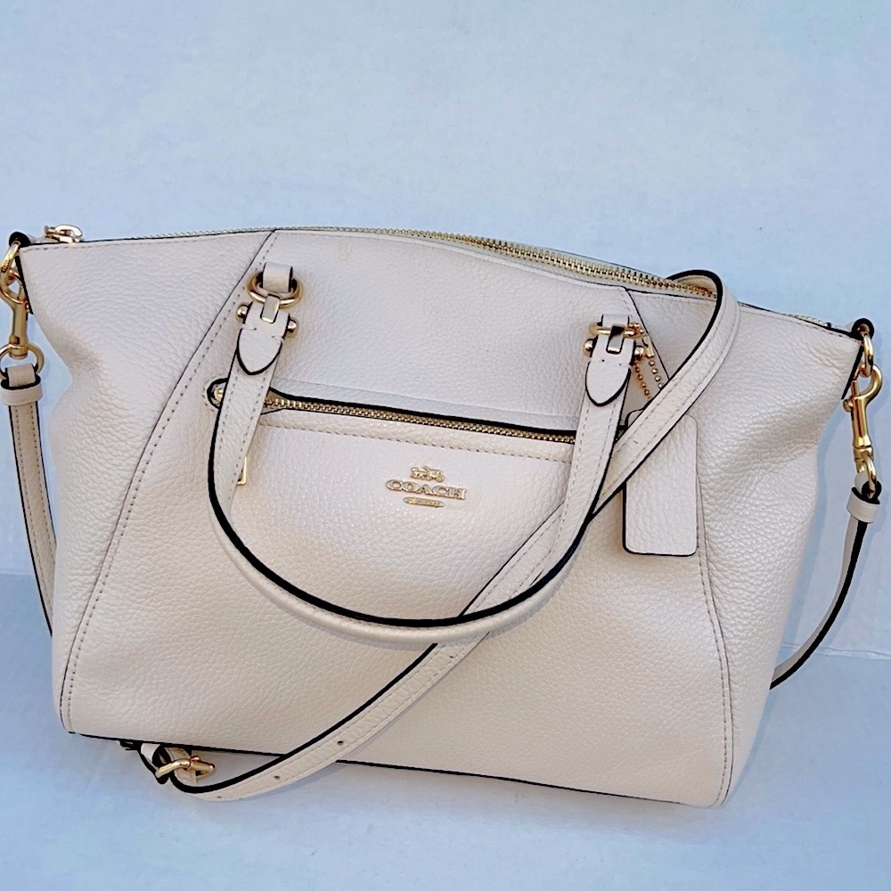 Coach Cream Leather Women's Bag